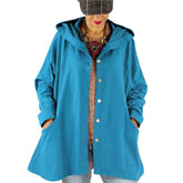 Chic Hooded Women's Trench Coat in Multiple Colors